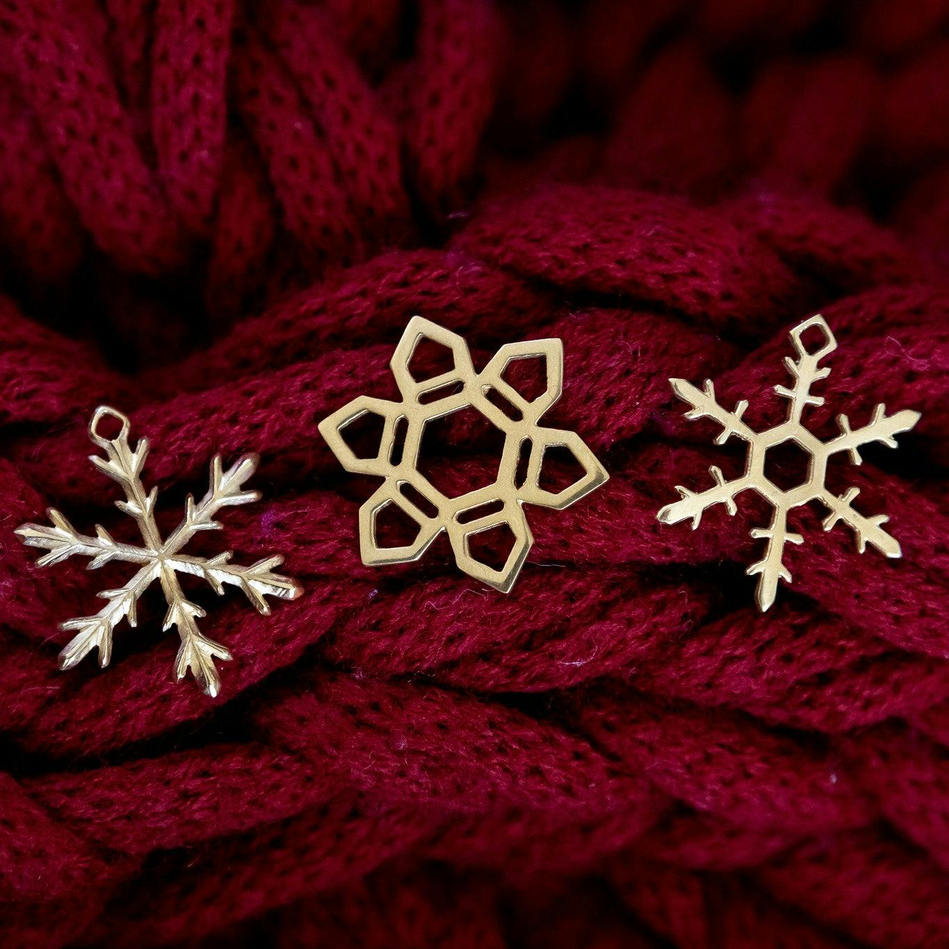 24K Gold Luxury Christmas Snowflake Ornaments