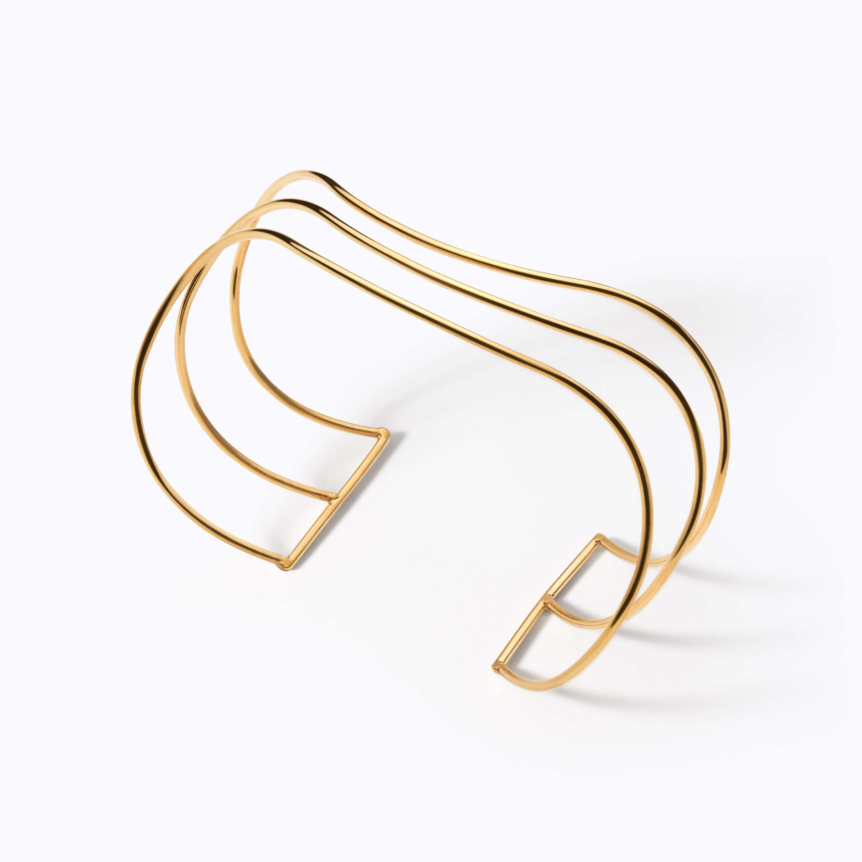 24K Wire Wave Cuff