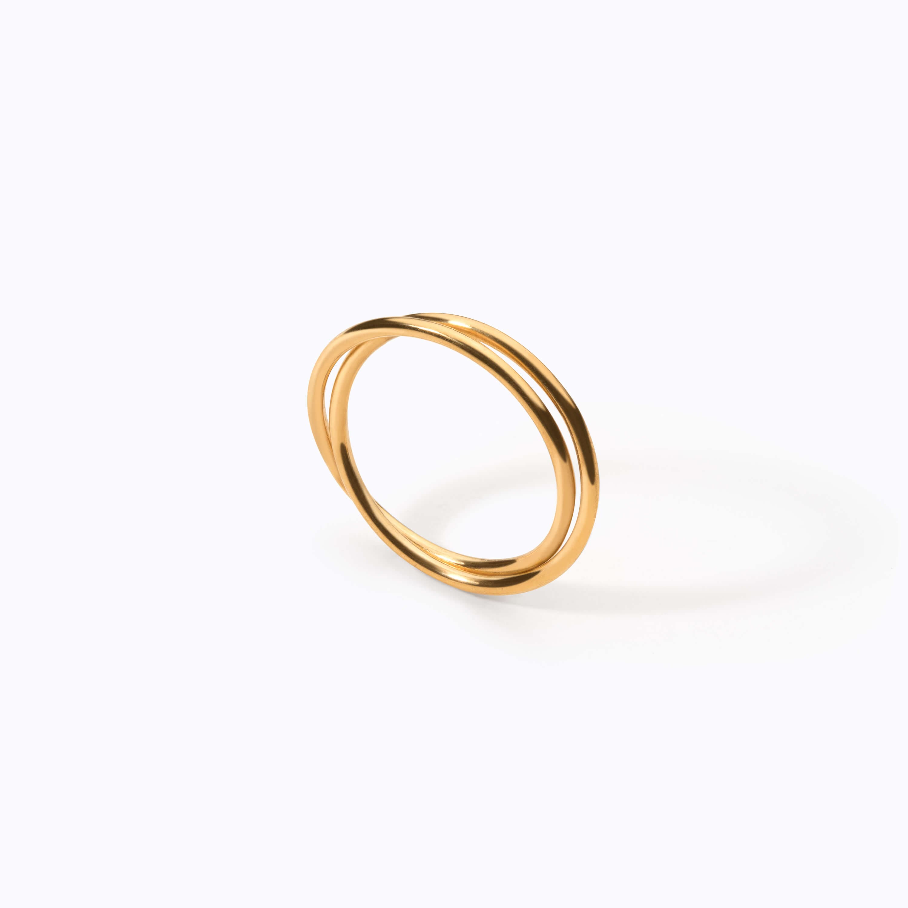 24K Wire Interlocked Ring