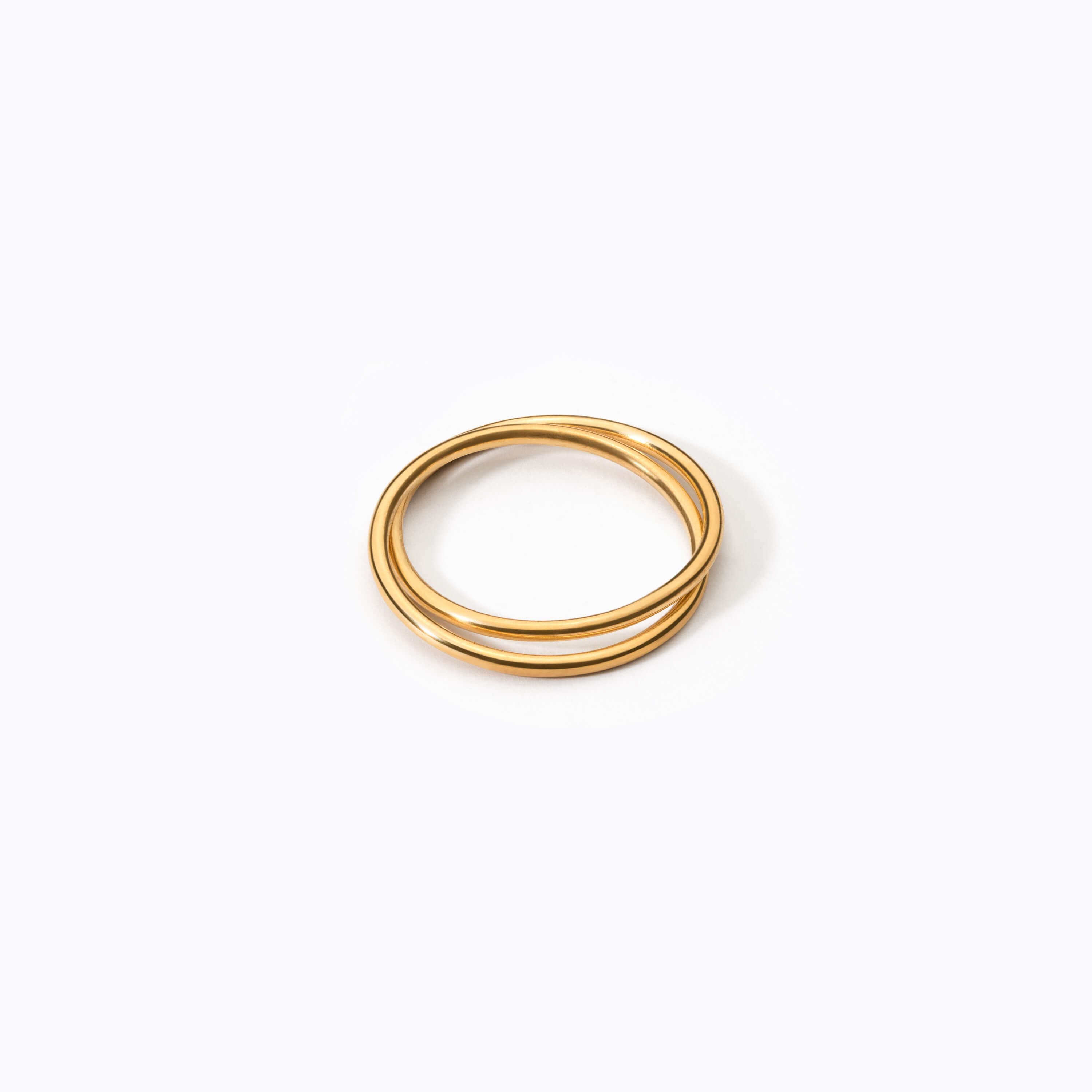 24K Wire Interlocked Ring