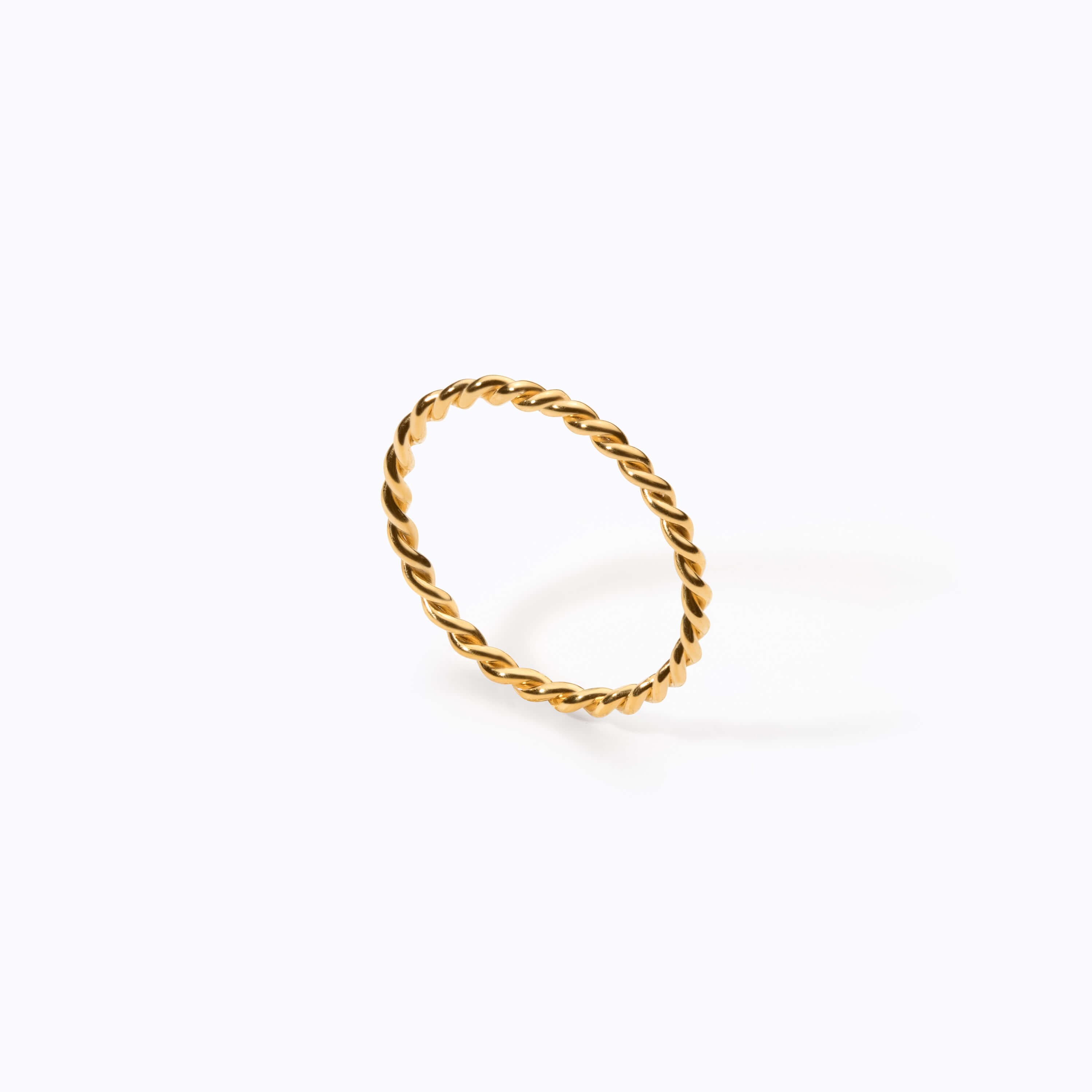 24K Wire True Twist Ring