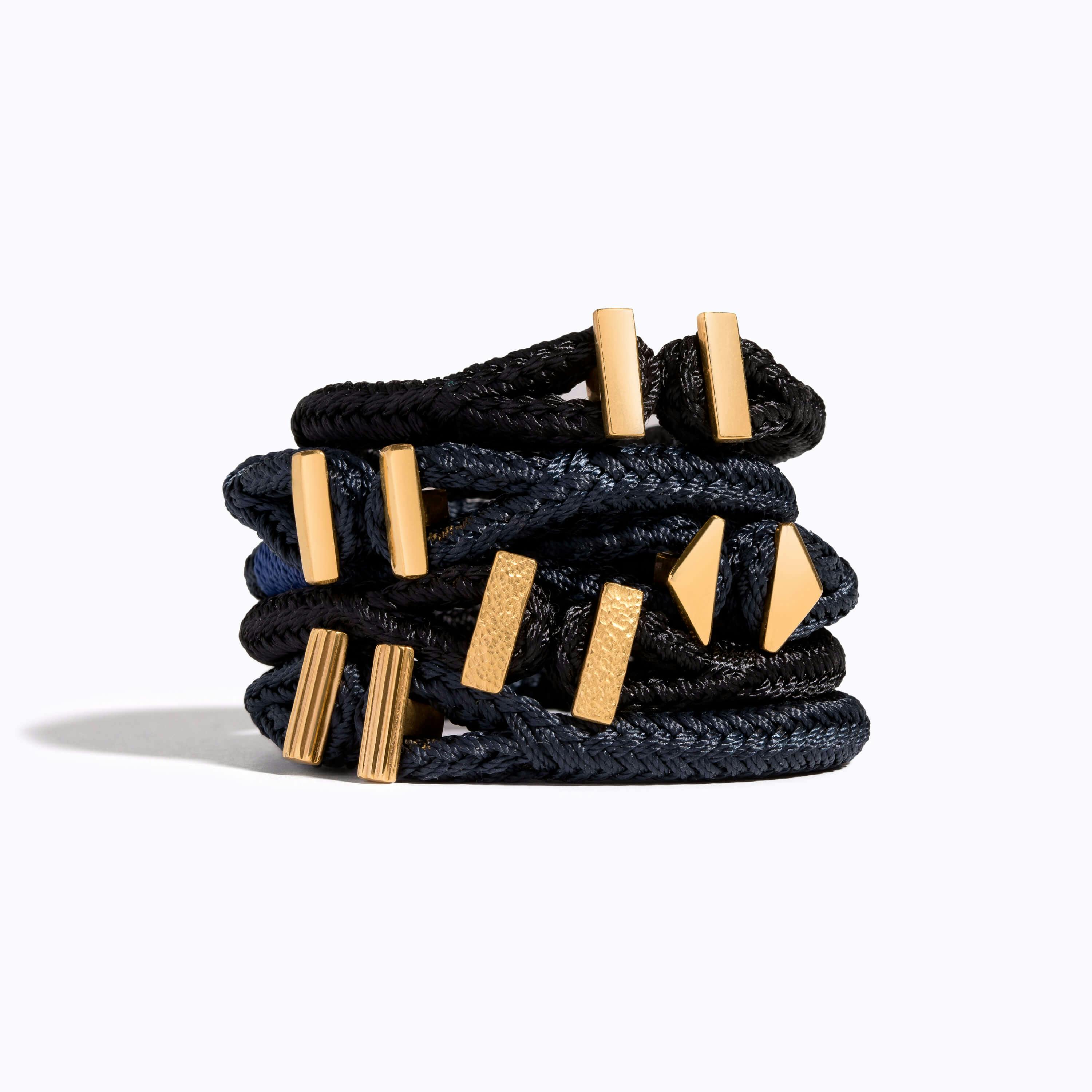 Woven Bracelet Collection on nylon rope