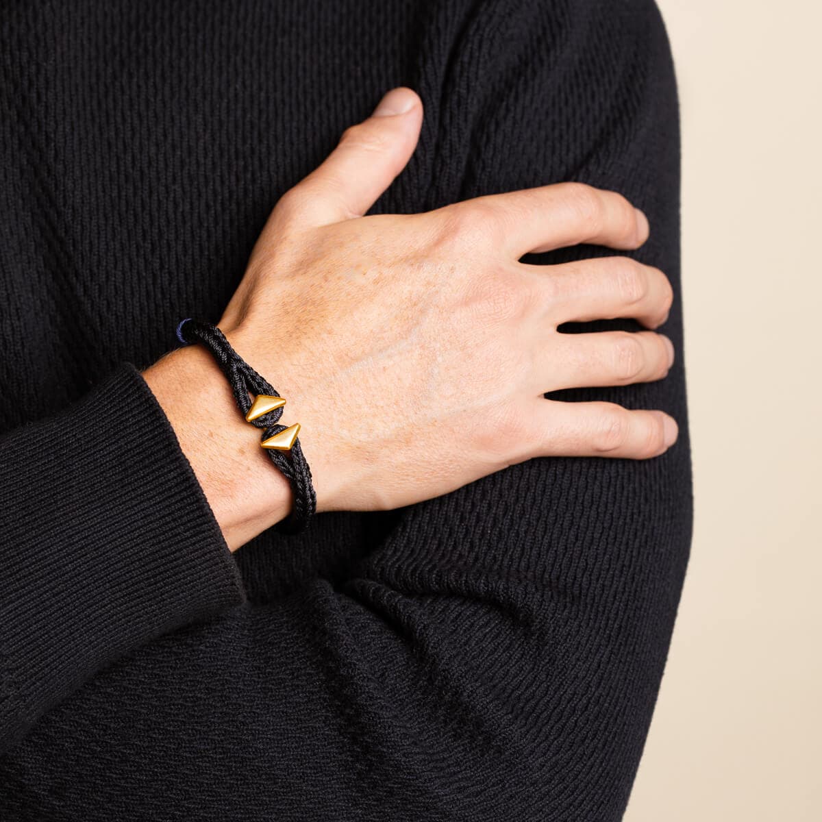 Diamond Woven Bracelet on model